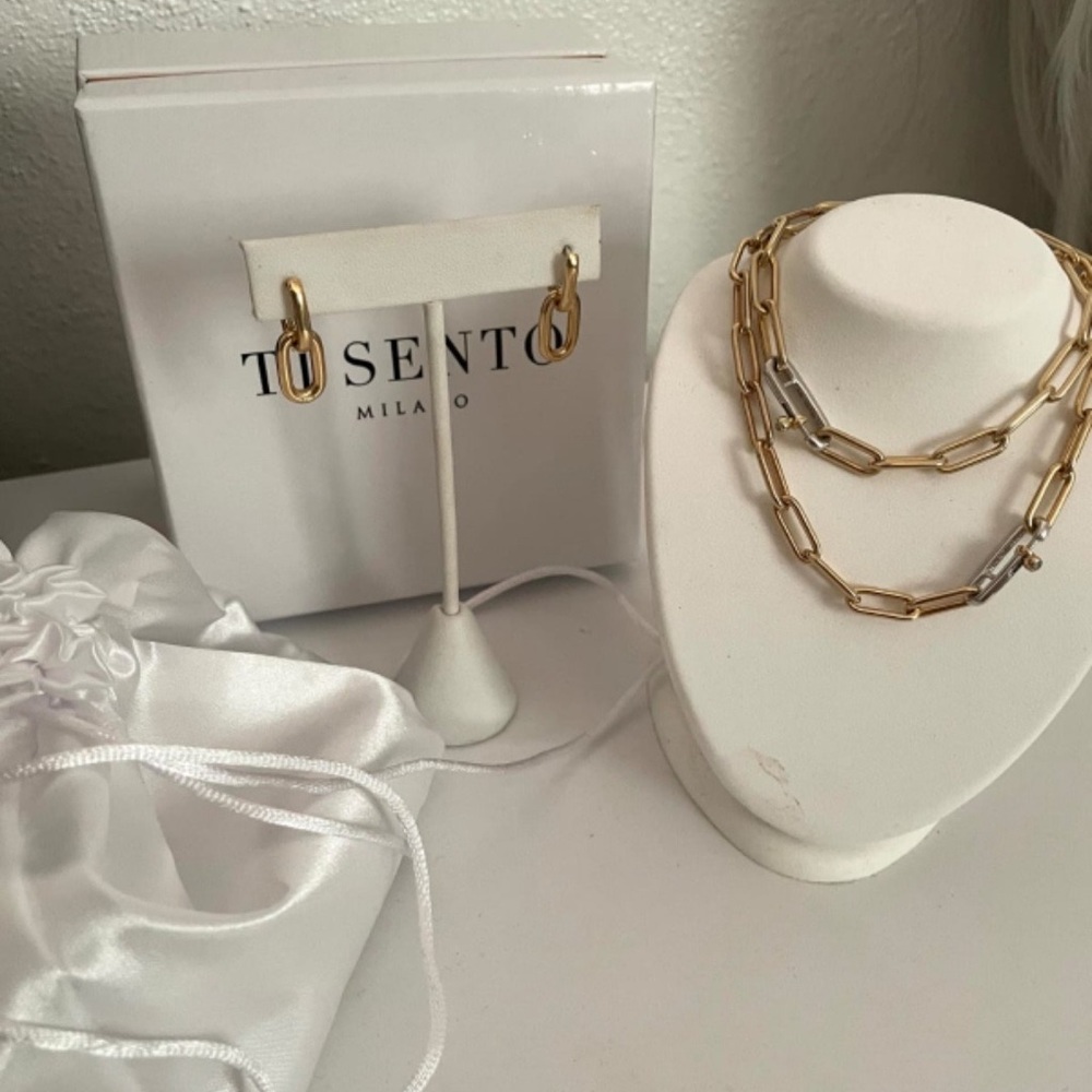 SET PAPER CLIP “TI SENTO” DIAMOND